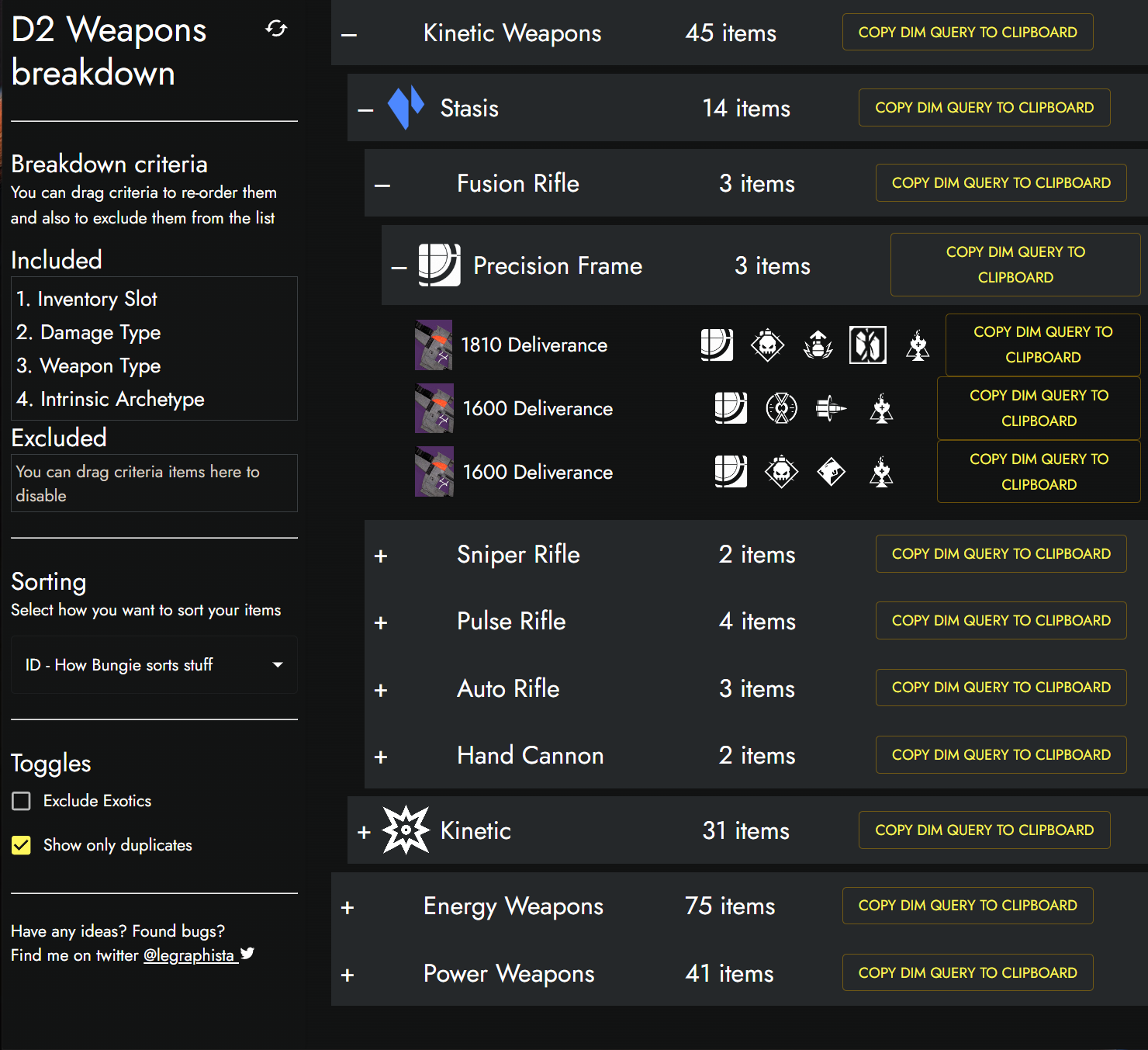 Destiny 2 Weapon Breakdown